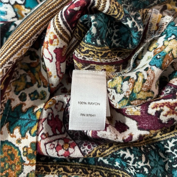 J.‎ Jill Women Medium Long Sleeve Patchwork Eclectic Tunic Shirt Blouse Top Boho - Picture 3 of 8